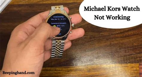 michael kors watch back won 't go back on|Michael Kors Watch problems.